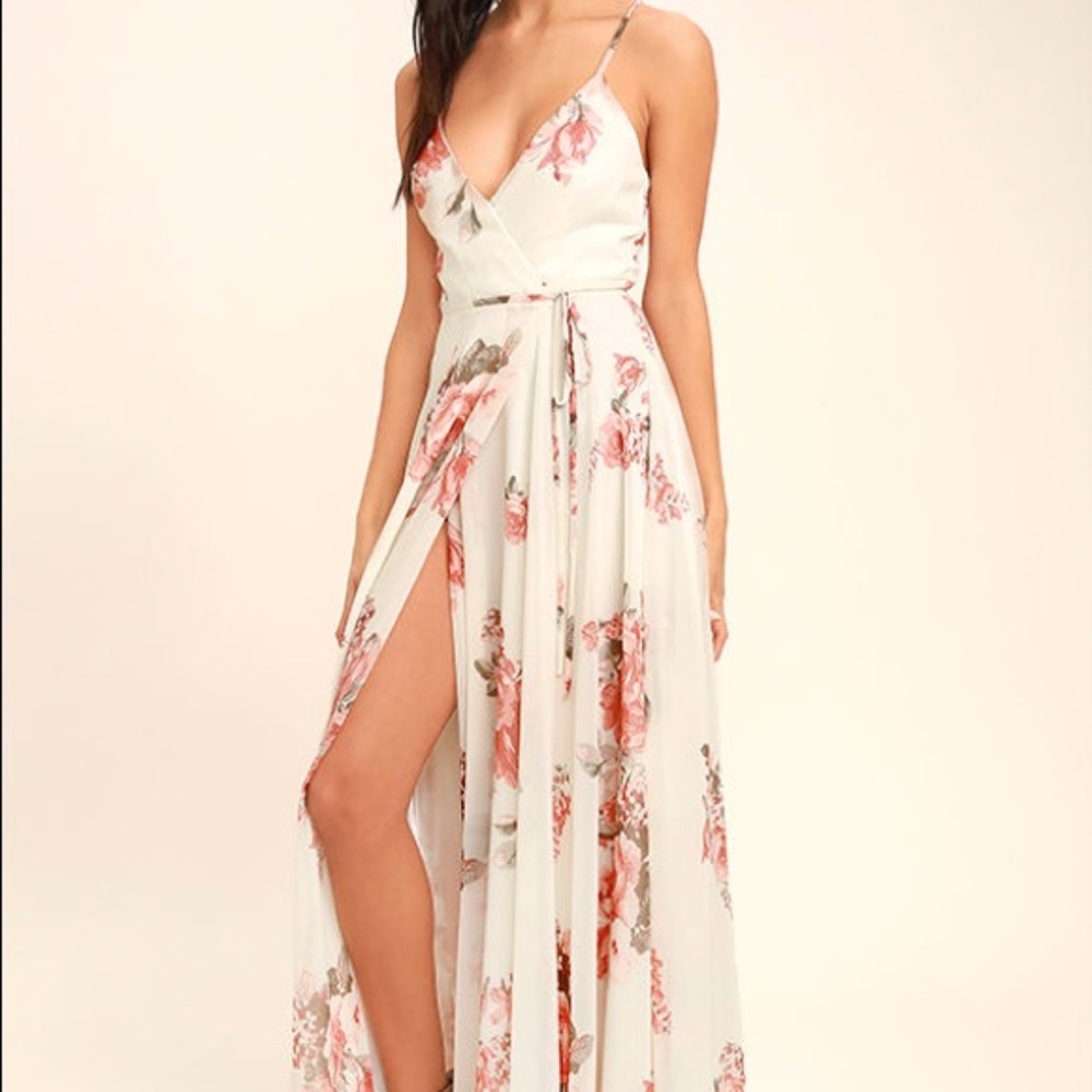 Floral Lulu’s Wrap Maxi Dress